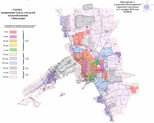 Карта города павлодар